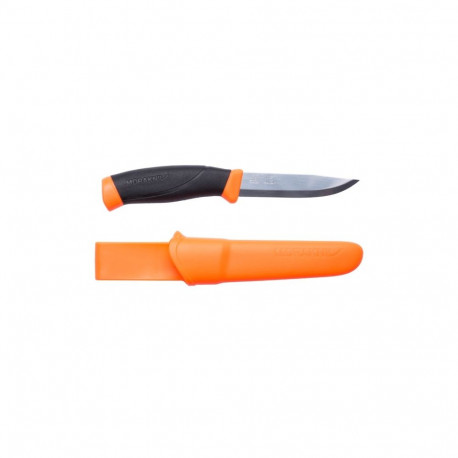 Morakniv Companion Outdoor Knife – Orange Handle, 2.5mm Stainless Steel Blade, Sheath