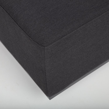 Ottoman FULLER 83x83xH42cm, dark grey
