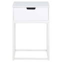 Bedside table MITRA white
