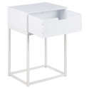 Bedside table MITRA white