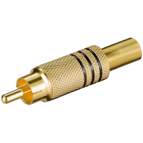 Goobay RCA Plug black (10 tk)