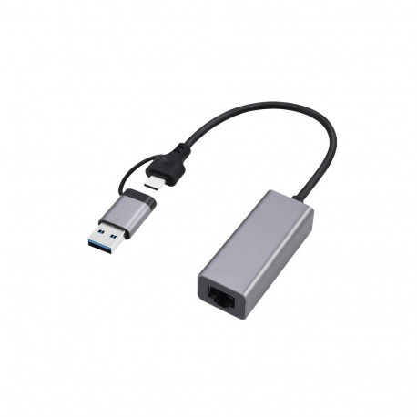 Gembird A-USB3AC-LAN2G-01 USB 2.5G gigabit võrgukaart, kosmosehall