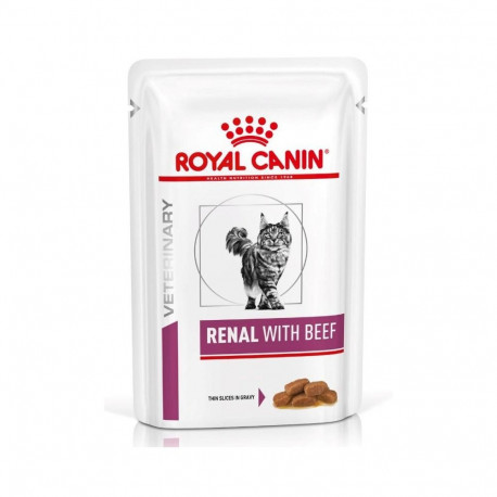 ROYAL CANIN Vet Renal Feline veiselihaga märg kassitoit kastmes kanaliha, sealiha, veiseliha 12x85 g