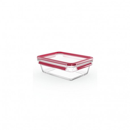 Tefal MasterSeal N10410 Rectangular Box 1.3 L Red, Transparent 1 pc(s)