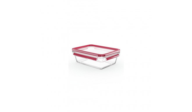 Tefal MasterSeal N10410 Rectangular Box 1.3 L Red, Transparent 1 pc(s)