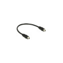 DeLOCK 0.25m, 2x3.5mm audio cable 3.5mm Black