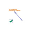 CLUB3D USB C cable purple