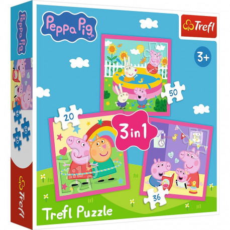 TREFL PEPPA PIG Puzzle 3 in 1 set