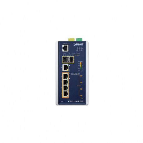 Switch: 1 x 10/100/1000Mbps, 4 x 10/100/1000Mbps PoE+, 2 x SFP, 1 x RJ-45 console, Layer 2/4