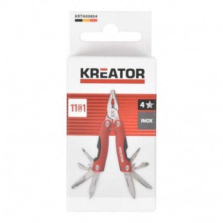 Kreator multi purpose tool KRTH00804, 80 mm, 35 mm, 1.20 mm, knife, screwdriver, bottle opener, saw 