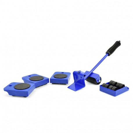 Geko G29799 Furniture Lifter with Rollers, 5pcs, 150kg, steel lever, plastic