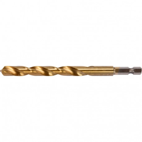 Yato metal drill bit YT-44770, 9mm, HSS 4241, TiN coated, 1/4" (6.3mm) hex shank, 135°, 125mm, 81mm,