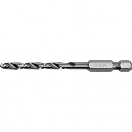 Yato Metal Drill Bit YT-44868, 4.5 mm, HSS 6542, 80 mm, 47 mm, 135°, 1/4" 6.3 mm, Hex Shank, DIN 338