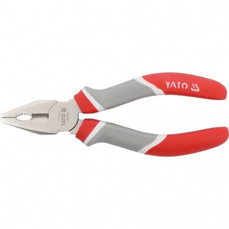 Yato YT-2006 combination pliers, 160mm, DIN 5746, series GRD, chromed, carbon steel, PP/TPR handles