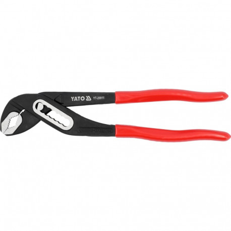Yato Water Pump Pliers YT-20911, 250mm, CrV, 6mm, adjustable, blackened, phosphated finish, PVC hand