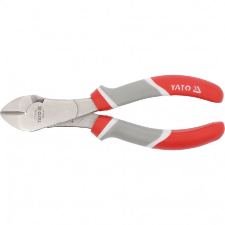 Yato YT-2039 side cutting pliers, 180 mm, DIN 5749, GRD, chromed, carbon steel, PP/TPR handles