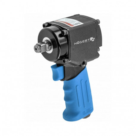 Hogert HT4R626 pneumaatiline pöördmuttervõti, 1/2", 680 Nm, 6.2 bar, 113 l/min, 10000 RPM, kompaktne