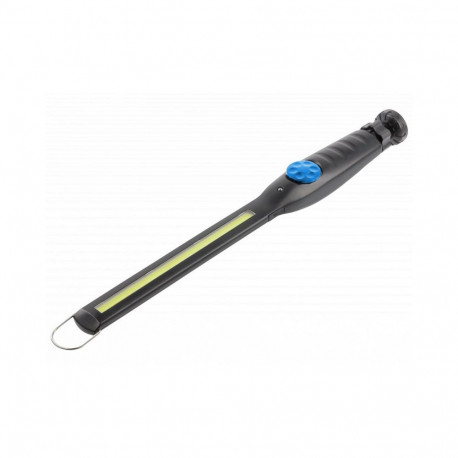 Hogert HT1E409 LED work lamp, 10W, 400 lm, IP54, USB, 3.7V 2000mAh, 2-2.5h, magnetic, ABS