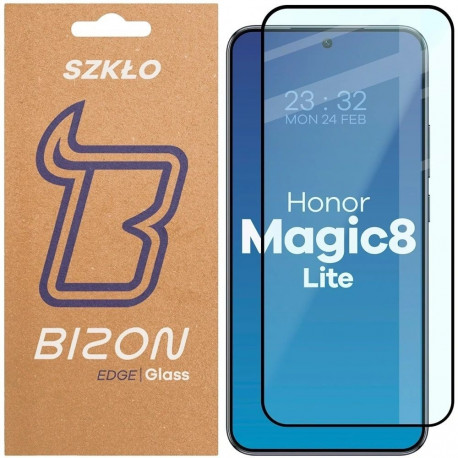Kaitseklaas Bizon Magic8 Lite Edge 2, must