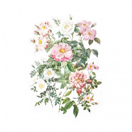 Läbipaistvad kleebised – Rooside bukett 12tk