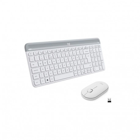 Desktop Logitech Slim Combo MK470 SWE (W), valge