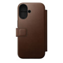 Nomad Modern Leather Folio iPhone 17 pruun