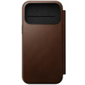 Nomad Modern Leather Folio iPhone 17 Pro Max pruun