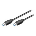 Goobay Cable;crossover,USB 3.0;USB A plug,both sides;3m;black;5Gbps