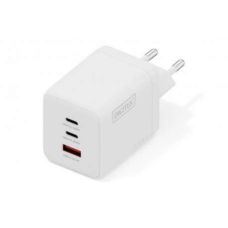 The DIGITUS USB GaN Charger (Model: DA-10304) is a high-performance, compact wall c
