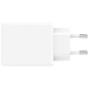 Charger PDPlug Dual 65W GaN 2xUSB-C white