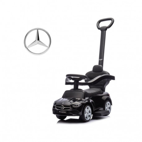 MERCEDES lasteauto C-Class tõukekäepidemega, must