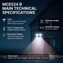 LED wall lamp with PIR sensor MCE524