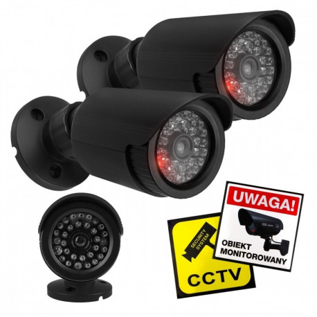Product Title: Set of 2 Dummy Tube Security Cameras (Model: IR1800 BT)
Prod