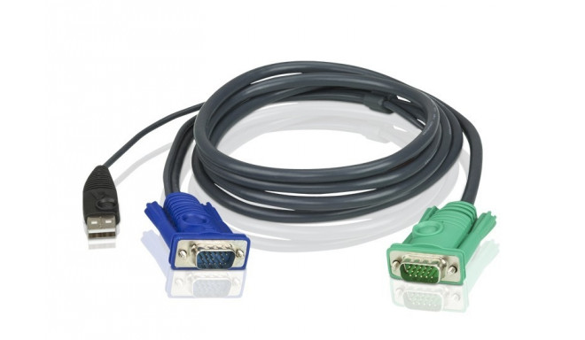 Aten KVM kaabel USB KVM 3in1 SPHD 1.2m (2L-5201U)