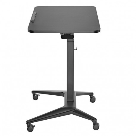 Mobile Laptop Desk - Maclean MC-453 B Pneumatic Height Adjustable Black