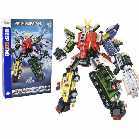 Pojazdy- Robot Ace Mecha 6 Różnych Modeli Robot Transformacja