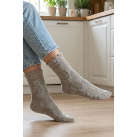 SOKISAHTEL ISABELLE hallid puuvillased sokid liblikatega 444