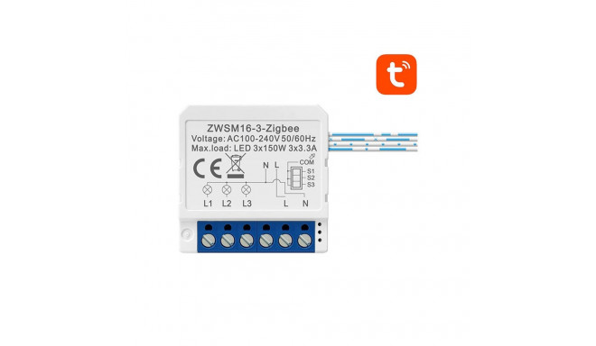 Smart Switch Module ZigBee Avatto ZWSM16-W3 TUYA