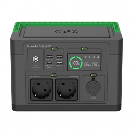 APC Schneider OffGrid Portable Power Station 330 332Wh Lithium-ion 2 Schuko Sinewave