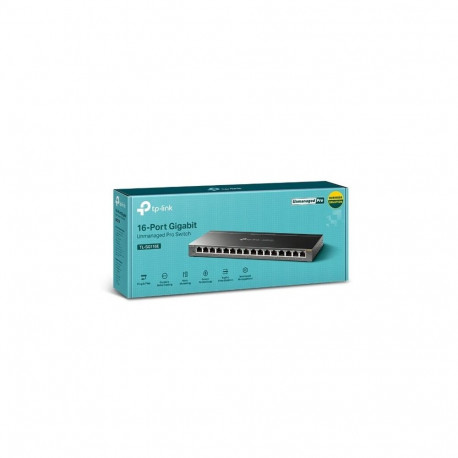 TP-LINK 16-portine gigabit easy smart lüliti 16 gigabit RJ45 porti MTU/port/põhine VLAN QoS IGMP sno