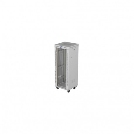 LANBERG V2 19" põrandapealne võrgukapp 32U/600X600 (lamipakendis), klaasuksega, LCD, hall