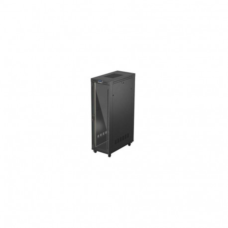 RACK CABINET 19" FREE-STANDING 42U/600X1200 (FLAT PACK) WITH GLASS DOOR LCD BLACK LANBERG