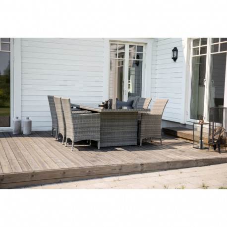 Aiamööbli komplekt PADOVA, hall