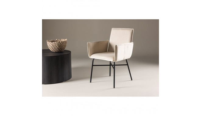 Söögitool PETRA, beež/must