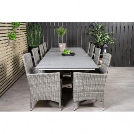 Aiamööbli komplekt LEVELS&MALIN 8 tooliga