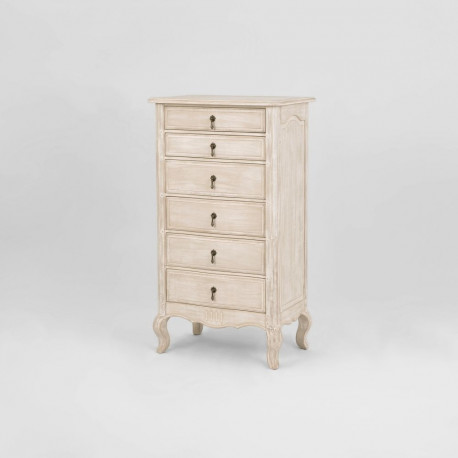 Kummut VENEZIA BIANCO 6-sahtliga, helehall