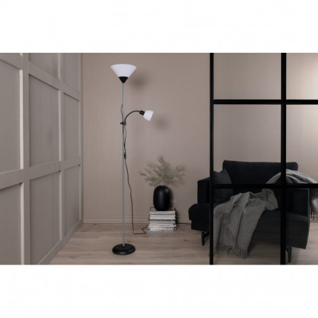 Põrandalamp BAGASI, must/valge