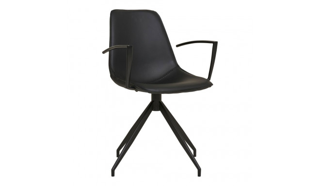 Söögitool MONACO pöörlev käetugidega, must