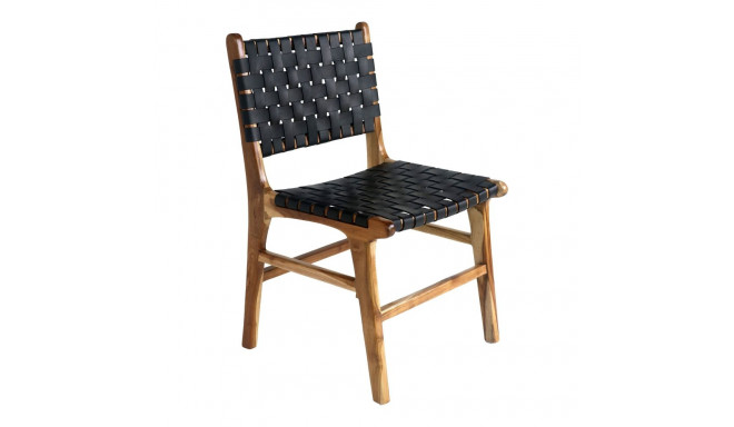 Söögitool PERUGIA, looduslik/must