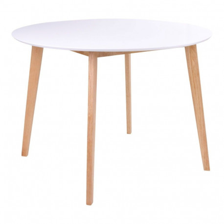 Söögilaud VOJENS ø105 cm, valge